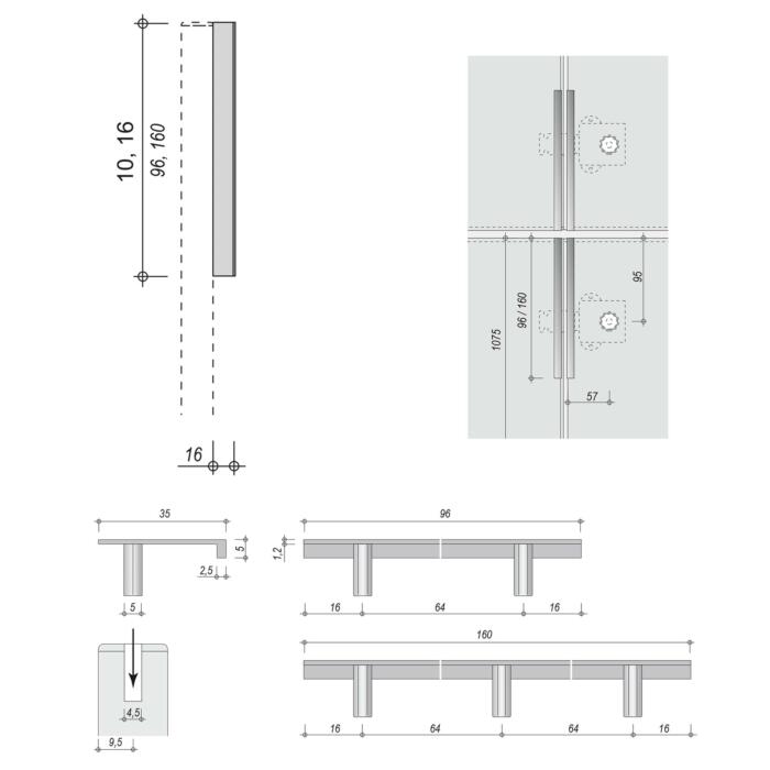 ip20 Randgriff 16 Konstruktionszeichnungen